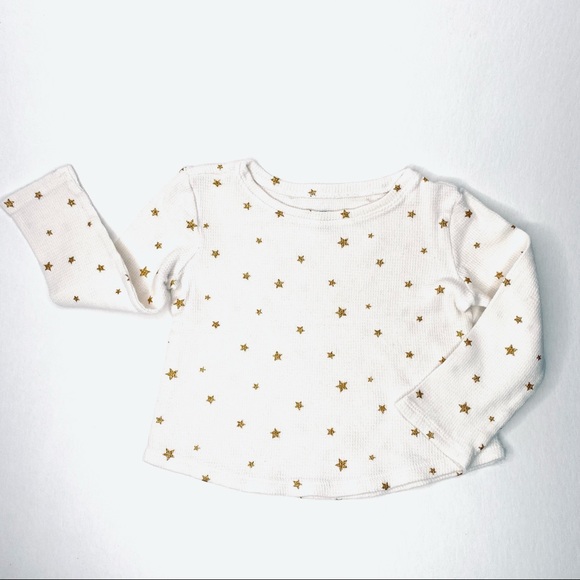 OLD NAVY gold star thermal long sleeve top 2T - Picture 1 of 6